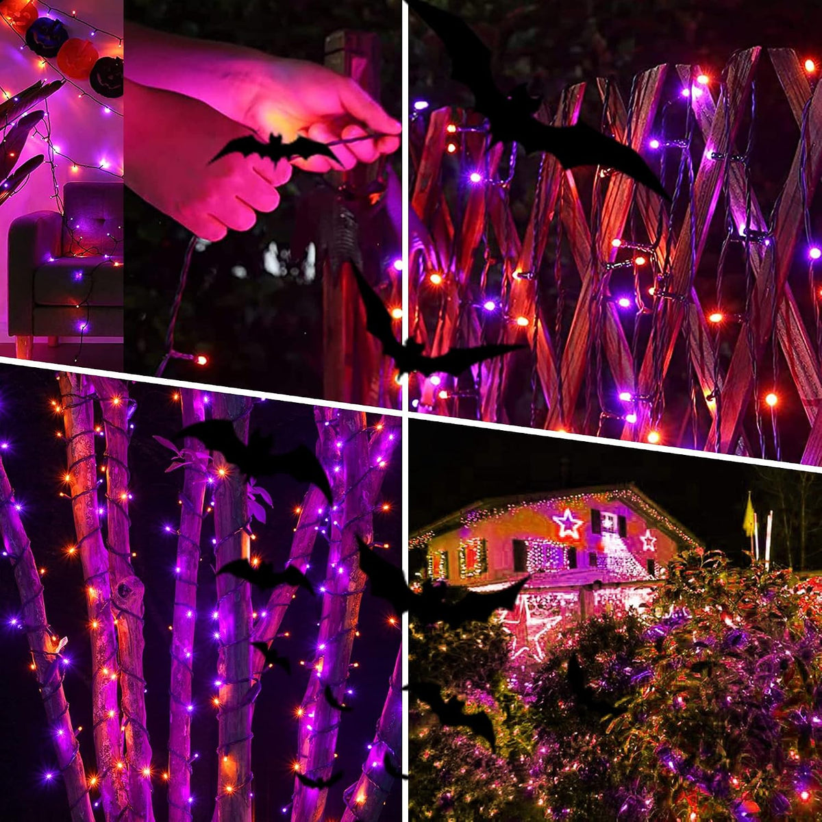 weillsnow Worry Free String Lights 164FT – IP44 Sealed Bulbs and 29V Safe Design for Sleep and Family Use