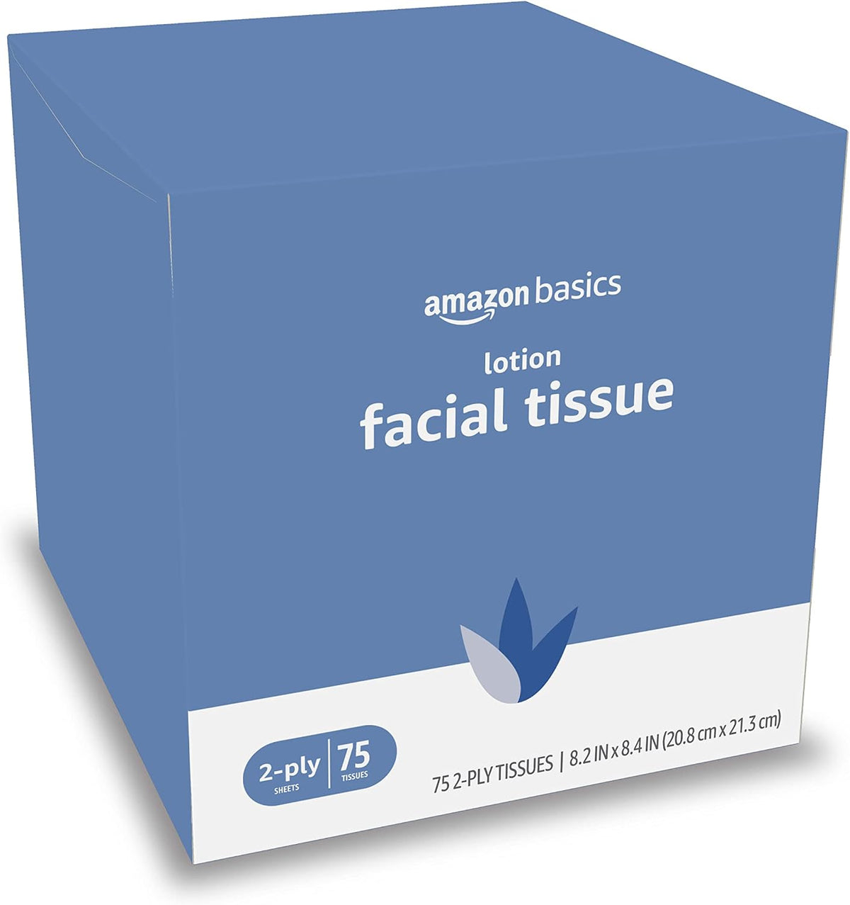 white, 75-sheet cube box format designed for flat surfaces