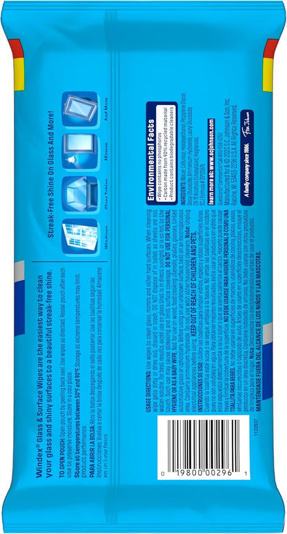 Windex Disposable Glass Wipes – Garage and Driveway Ready for Auto Detailing Before a Road Trip