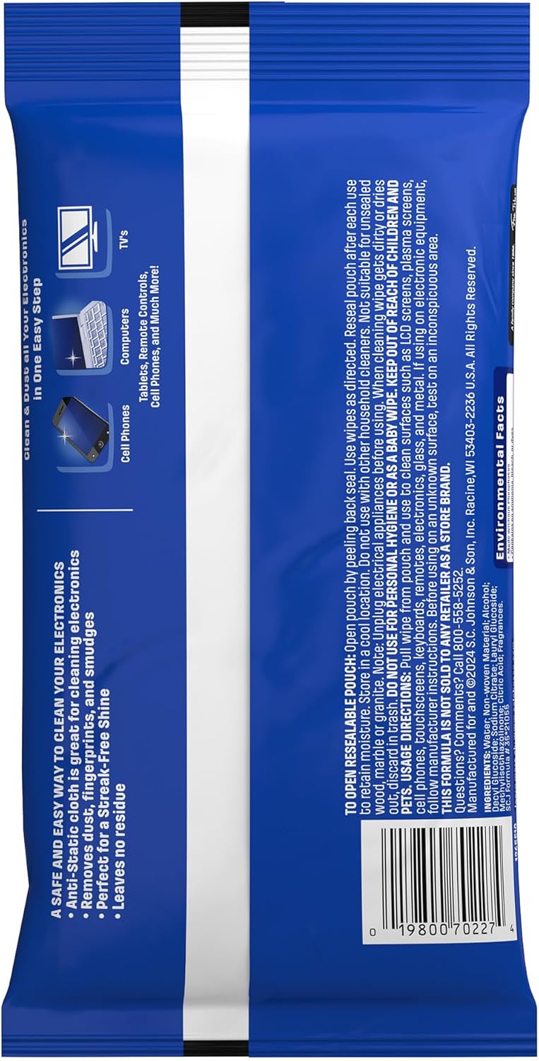 Windex Electronic Cleaning Wipes – Housewarming Gift Idea, Practical Pack for New Home Electronics
