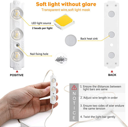 Winees Slim Vanity LED Strip – Effortless Install Lighting for Calm Capsule Interiors