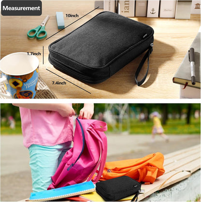 Zannaki Durable Pen and Marker Organizer – Family-Approved Supply Bag for School-Age Kids