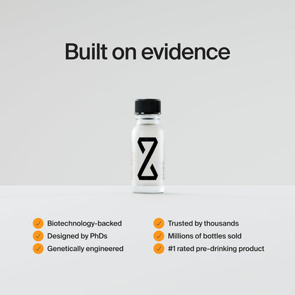 ZBiotics Pre-Alcohol Probiotic — Vegan and Paleo Friendly Hangover Prevention for Wellness Lifestyles