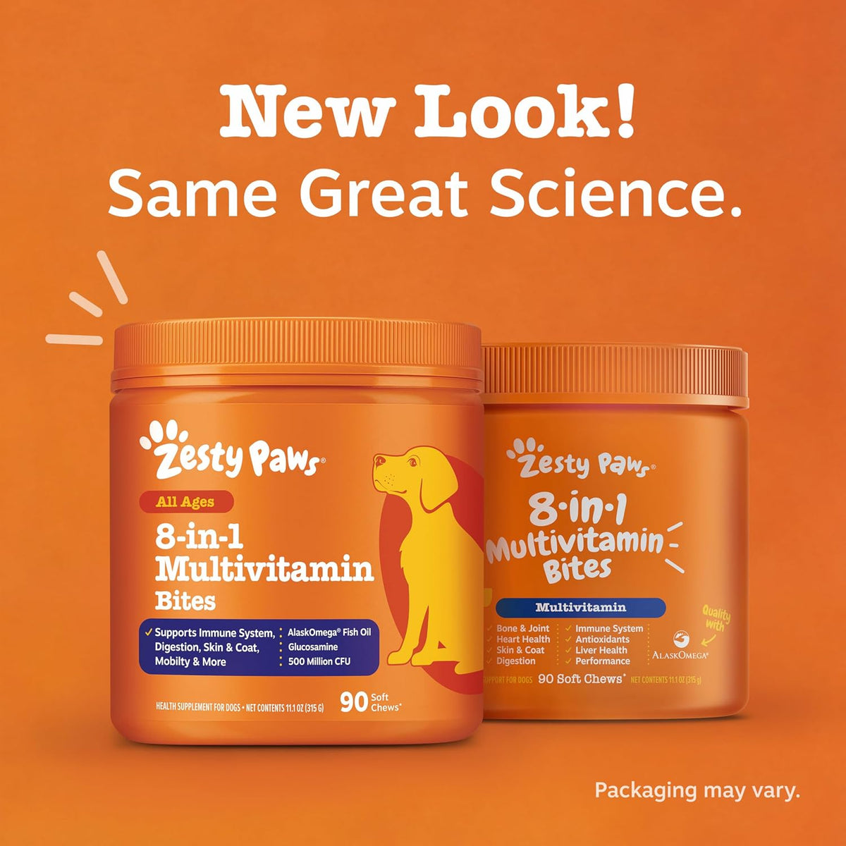 Zesty Paws Probiotic Multivitamin Chews – Durable Daily Supplement for Active Outdoor Dogs and Hiking
